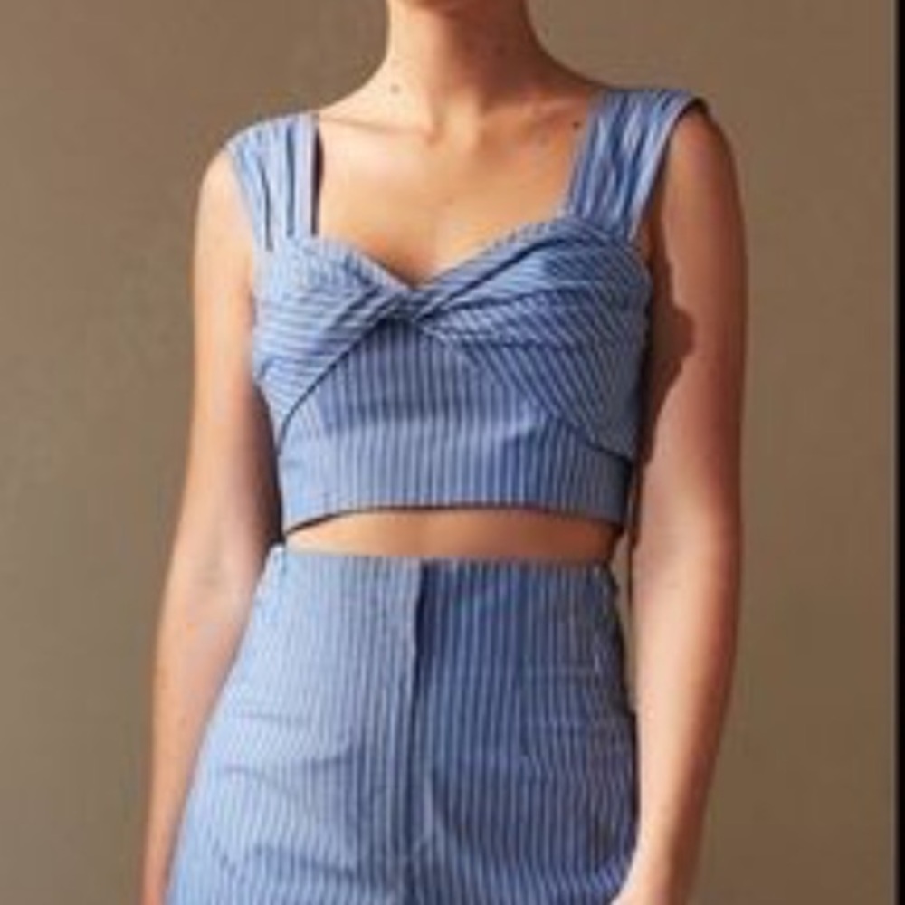 Babaton 1-01 Ida Cotton striped Crop top